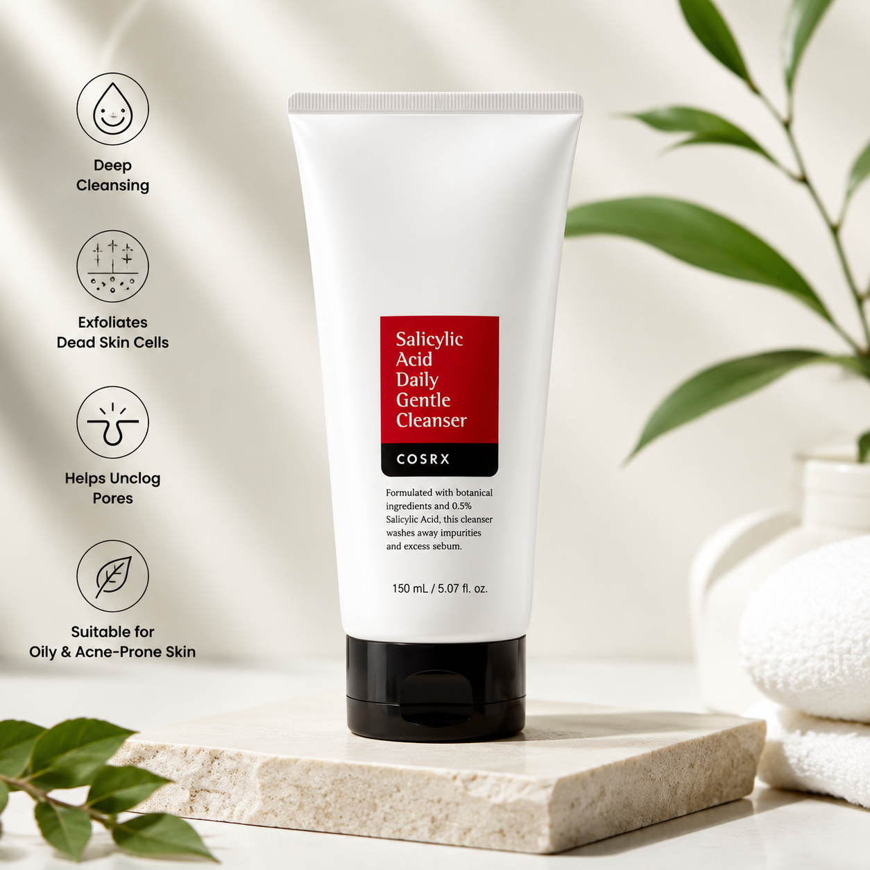 COSRX Salicylic Acid Daily Gentle Cleanser